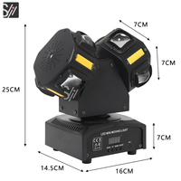 120W Double Tête LED Faisceau Stroboscopique Laser Tête Mobile 8x10W RGB Strobe DMX Disco Laser Lumières Dj Équipement