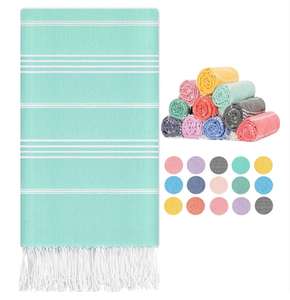 Toalla de Playa de Algodón Turco Estampada Estilo <span class=keywords><strong>Lenna</strong></span>, Ecológica, Suave y de Secado Rápido, Antiadherente, Alta Absorción de Agua, para Todas las Temporadas - Product Image 3