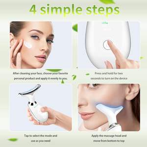 Private Label 7-Farben Elektrisches Nackenmassagegerät 500mAh Wiederaufladbares Gesichtsstraffungsgerät Tiefengewebe-Gesichtsmassagegerät - Product Image 3