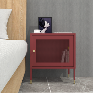 Phòng khách mini lưu trữ tủ giường bên đầu giường thép lưu trữ Locker - Product Image 1