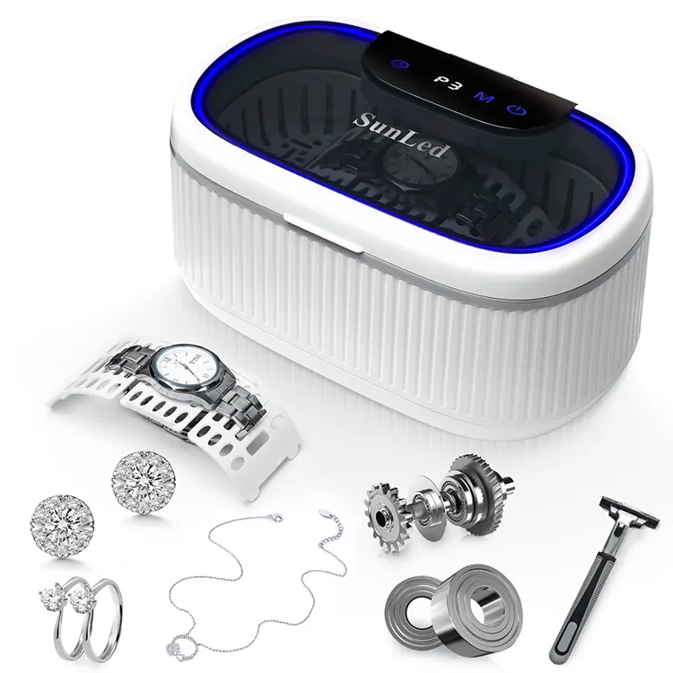 Pembersih ultrasonik 2024 portabel Mini, pembersih ultrasonik rumah tangga dengan embun