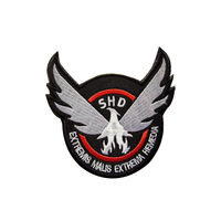 Badge Velcro brodé Phoenix Extreme Remedies avec bordure rouge pour sacs à dos et vêtements - Vente en gros