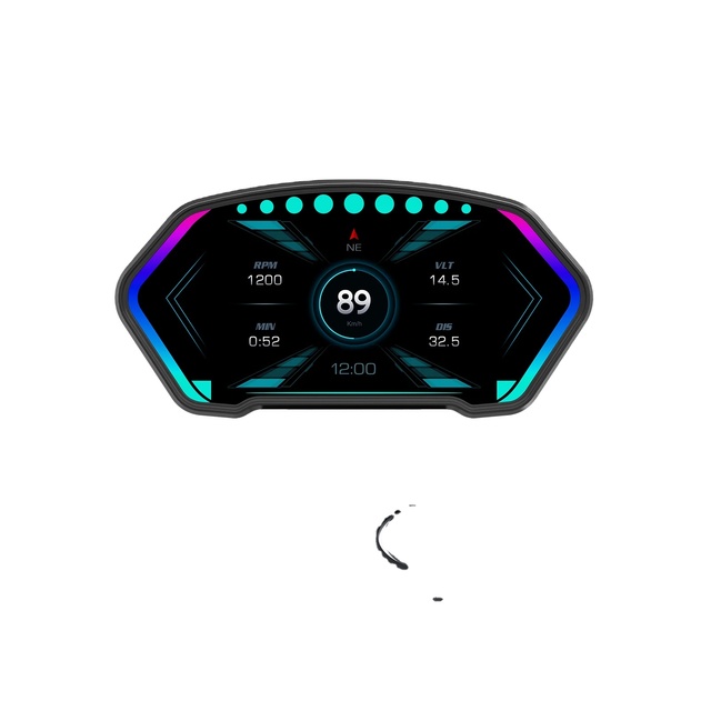 GPS On-board Computer P3 Car Head up Display OBD2 HUD Gauge Slope Meter Digital Speedometer Display RPM Water Temp Speed Alarm