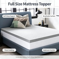 Surmatelas en mousse à mémoire de forme moderne, housse lavable, mousse à mémoire de forme haute densité, écologique, pliable, emballé sous vide, pour hôpital et école