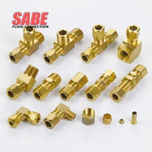 Sae J246 J1131 Tubing Dot Air Brake Adapter Connector End Poort Voor Nylon Slang Messing Fittingen