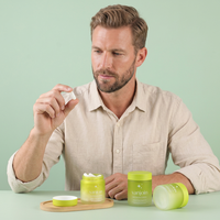 Pot en verre rond vide personnalisé de 90 ml, 120 ml, 150 ml, 180 ml avec couvercle à vis pour compléments alimentaires et produits de santé