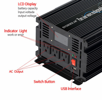 Onduleur UPS SUYEEGO avec chargeur, onduleur à onde sinusoïdale pure, module UPS 12V CC, fournisseur d'or, onduleur 3 kVA 220V, alimentation de secours