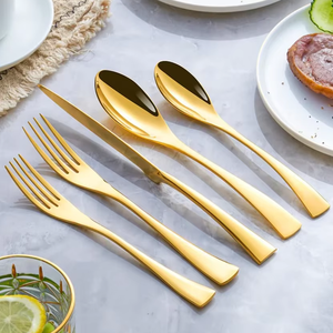 Vente en gros de couverts <span class=keywords><strong>KAYA</strong></span>, couverts en acier inoxydable argenté avec miroir, cuillères fourchettes et couteaux de qualité pour restaurants - Product Image 1