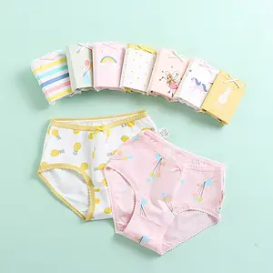 Children's underwear girls lace stretch cotton briefs girls baby cartoon underwear panties