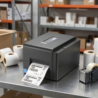 Untuk Printer Label Barcode Thermal Transfer Self-adhesive TE200 Te244 Te300 110mm Antarmuka USB Garansi 1 Tahun Tersedia di Stok