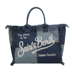 Sac fourre-tout en toile de coton pour femme, nouveau style, avec franges rayées personnalisées, idéal pour l'été et la plage, avec poche, vente en gros - Product Image 6