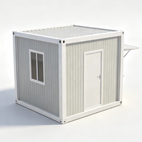 Kiosque modulaire en conteneur 3x3x2,8m, préfabriqué, portable, écologique, léger, design moderne, montage facile, pour bureau ou bâtiment