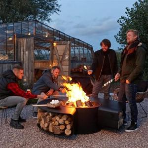 Outdoor Smokeless <strong>Fire</strong> <strong>Pit</strong> <strong>Table</strong> Patented Steel <strong>Fire</strong> <strong>Pit</strong> with Garden Furniture Set - Product Image 5