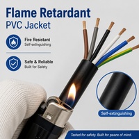 Câble électrique Union Yang RVV H05VV-F 1,5 mm 2,5 mm, câble multiconducteur flexible en cuivre isolé en PVC pour système de contrôle