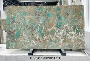 <span class=keywords><strong>Granit</strong></span> vert naturel de luxe pour îlot de <span class=keywords><strong>cuisine</strong></span>, comptoir, table à manger, escalier de villa, décoration murale intérieure de salon - Product Image 2