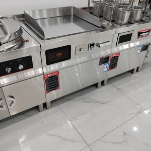 Электрическая индукционная плита-гриль 380В 12кВт из нержавеющей стали для стейков и тэппаньяки - Product Image 2