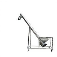 Convoyeur à vis semi-automatique en acier inoxydable, alimentateur à vis mobile pour poudre sèche, élévateur de granulés plastiques, pour fûts chimiques