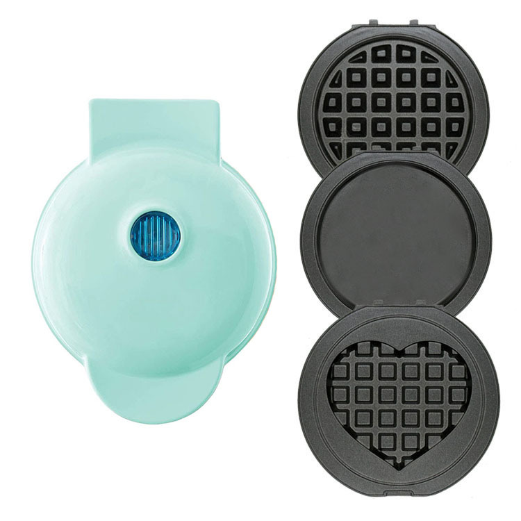 Vert [Gaufre Ronde Gaufre Plate en Forme de Coeur]