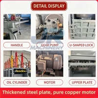 Presse à carton verticale hydraulique Jiurong, compacteur semi-automatique haute performance 8-120T pour le recyclage de papier et de bouteilles en plastique