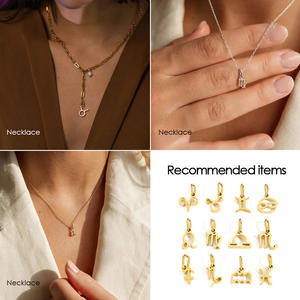 14k oro placcato Charm in acciaio inox Mini 6-9mm <span class=keywords><strong>segno</strong></span> <span class=keywords><strong>zodiacale</strong></span> costellazioni ciondolo per collana gioielli fai da te fare accessori - Product Image 6