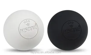 High Quality Massage Ball Custom Engraved Logo Nature Rubber Lacrosse Balls
