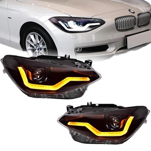 Per <span class=keywords><strong>BMW</strong></span> Serie 1 <span class=keywords><strong>F20</strong></span> 2012-2015 Gruppo <span class=keywords><strong>Fari</strong></span> a LED con DRL, Indicatori di Direzione Dinamici e Lente Proiettore per Retrofit - Product Image 4