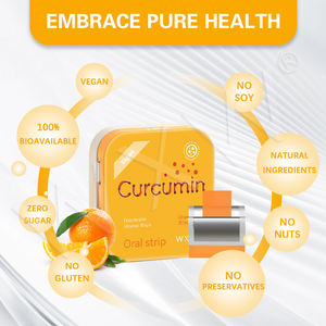 Bandes d'extrait de curcuma, extrait de racine biologique, curcumine, supplément pour articulations et cœur, bandes de soutien énergétique, curcuma - Product Image 4