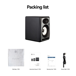 Pure M6 Studio Monitor <strong>Speakers</strong> <strong>Professional</strong> with Class AB Amplifier, Balanced Inputs for Music Production - Product Image 6