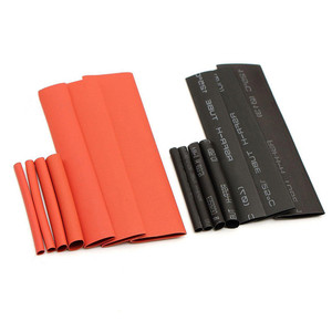 127 Stück Rot Schwarz Schrumpf schlauch Poly olefin 2:1 Elektrische Wickel draht hülsen Isolierung Schrumpfschlauch-Sortiment - Product Image 6