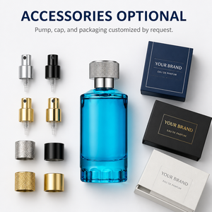 Profumo Cilindrico Blu di Lusso per Uomo, Fragranza Acquatica Fresca a Lunga Durata, Colonia Maschile, Eau <span class=keywords><strong>De</strong></span> Toilette, Regalo all'Ingrosso - Product Image 5