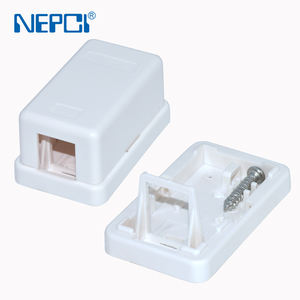 NEPCI Boîte <span class=keywords><strong>de</strong></span> jonction simple à 1 port pour XJY-6117031 <span class=keywords><strong>RJ45</strong></span> Keystone Jack - Product Image 1