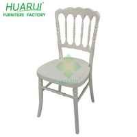 Chaise en bois Chiavari au design moderne Napoléon pour une utilisation commerciale en extérieur dans les parcs à manger, les hôtels et les hôpitaux