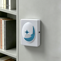 Sonnette de porte sans fil à piles avec 32 mélodies, design moderne, portée de 100 m, facile à utiliser, pour appartement, école, hôtel
