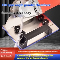 Nouvelle Meuleuse d'Angle Portable Type 100 pour Chanfreinage de Carrelage à 45 Degrés, Outil de Fixation de Carrelage pour le Travail du Bois