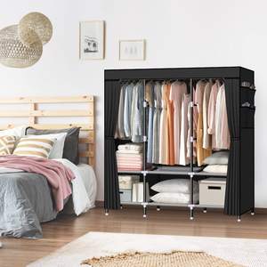 خزانة ملابس لأثاث غرف النوم، منظم ملابس من قماش غير منسوج مقاوم للماء، خزانة سهلة التجميع والتنظيف - Product Image 2