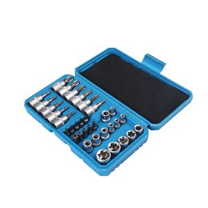 Dzt 34 Piece Socket Set 1/4 In Hex Drive <b>Torx</b> <b>Bits</b> For Mechanical Automotive Repair - Product Image 5
