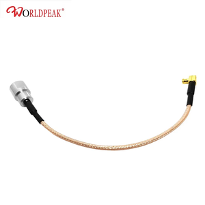 MCX steker kabel koaksial kuncir RF RG316 timah tambalan antena eksternal ew35 colokan laki-laki FME sudut kanan untuk FME pria - Product Image 2