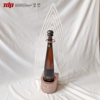 Support de bouteille de vin, de bière, de whisky, de liqueur éclairé pour bar de nuit en acrylique TDP, présentoir, glorificateur LED