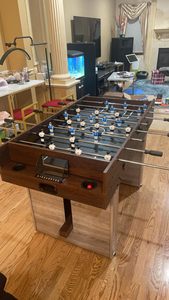 <span class=keywords><strong>Table</strong></span> <span class=keywords><strong>de</strong></span> jeu combinée 4-en-1 pour salle <span class=keywords><strong>de</strong></span> jeux à domicile, 55 pouces, avec baby-<span class=keywords><strong>foot</strong></span>, hockey sur air, tennis <span class=keywords><strong>de</strong></span> <span class=keywords><strong>table</strong></span> et poker - Product Image 4