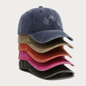 Custom Single-needle Embroidery Vintage Washed Fashion Baseball Cap Women Men Sunshade <b>Sunscreen</b> Sun Hat - Product Image 1