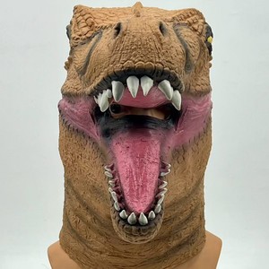Máscara <span class=keywords><strong>de</strong></span> Látex <span class=keywords><strong>de</strong></span> Dinosaurio T-Rex, Tema Alien vs Depredador, Dientes Afilados, Cosplay <span class=keywords><strong>de</strong></span> Terror para Halloween, Máscara Facial Completa, 18+ - Product Image 3