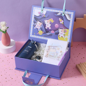 Boîte à bonbons rose bleue pour garçon et fille, boîte cadeau de baptême, boîte cadeau de dessin animé pour enfants, boîte cadeau pour fête d'anniversaire - Product Image 4