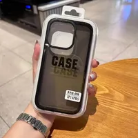 Coque de téléphone portable en TPU transparente bicolore avec coussin d'air pour iPhone 16 15 14 13 12 Pro Max 11 – Protection arrière
