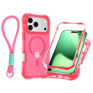 Coque transparente antichoc pour <span class=keywords><strong>iPhone</strong></span> 16/17, qualité militaire, avec cordon, <span class=keywords><strong>ultra</strong></span>-transparente, fine, directement de l'usine - Product Image 2