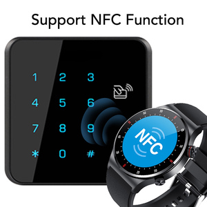 2025 Người Đàn Ông Smartwatch Thép Không Gỉ Thông Minh Bcelet Theo Dõi Sức Khỏe Bt Cuộc Gọi Không Thấm Nước 1.28 "Vòng Màn Hình NFC Thông Minh Đồng Hồ QW33 - Product Image 4