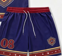Conjunto de Uniforme de Baloncesto Brooklyn 03 para Hombre, Manga Corta, Cuello en V, Malla Transpirable, Estampado Sublimado, para Adultos