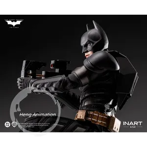 En Stock INART Figura de Acción de Batman: El Caballero Oscuro - El Regreso de <span class=keywords><strong>Bale</strong></span> 1/12, Versión de Película, Escultura de Cabeza Coleccionable, Regalo - Product Image 4
