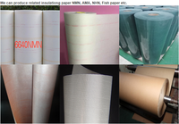 Material de aislamiento de película de poliéster Nomex 6640 de alta temperatura Papel de aislamiento eléctrico Nomex para transformador