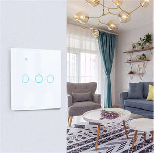 Para Tuya Smart Home Wall Touch <span class=keywords><strong>Switch</strong></span> <span class=keywords><strong>WIFI</strong></span> & Zigbee Control remoto inalámbrico <span class=keywords><strong>con</strong></span> panel de vidrio 10A Max. Aplicación actual Smart Life y Voice <span class=keywords><strong>Con</strong></span> - Product Image 6