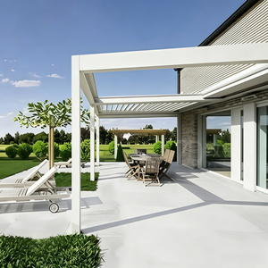 Pérgola Bioclimática de 4x4, 5x5, 4x6, 6x6 Metros, Múltiples Tamaños, Forma Personalizada, Techo Telescópico Modular, Gazebo Plegable Resistente - Product Image 3